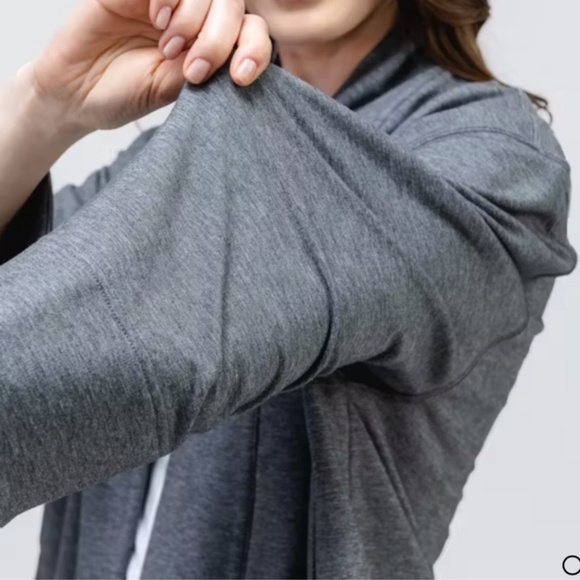 Ministry of Supply | Fusion Classic Grey Heather Terry Cardigan | XXS New - Picture 4 of 14